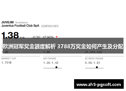 欧洲冠军奖金额度解析 3788万奖金如何产生及分配